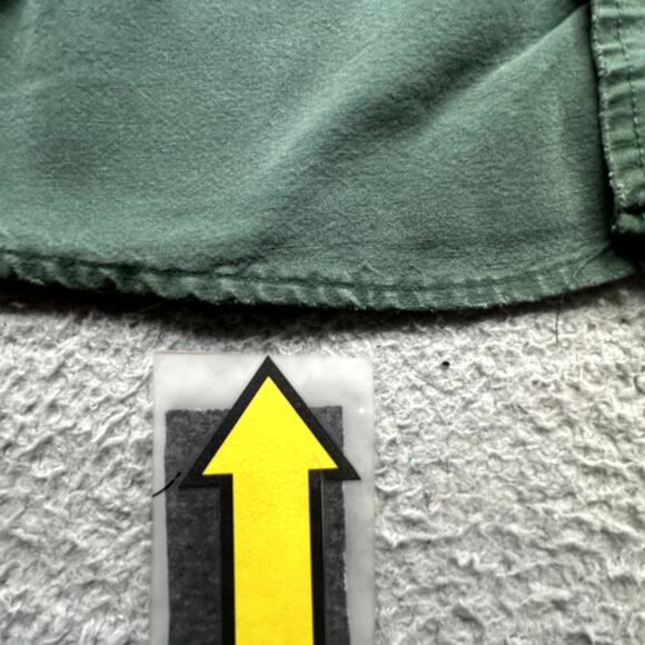 Vintage Codet Heavy Flannel Long Sleeve Shirt Mens Medium Button Up Cotton Green - Picture 7 of 12